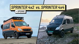 SPRINTER 4x4 Werksallrad vs. 4x2 mit Hecksperre - DER Technik Talk | Videospecial