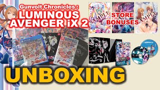 【PS4 & Switch】Unboxing the Limited Edition of Luminous Avenger iX 2 with Store Bonuses!!!