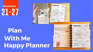 November 21-27 Plan With  Me Classic Happy Planner