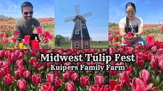 Kuipers Family Farm | Midwest Tulip Fest 2024 #explore #illinois #chicago #tulip #farming #usa #vlog