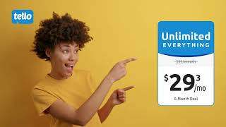 Unlimited everything = $29.3/mo | Tello Mobile