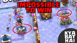 Impossible To Win 😮 | CLASH ROYALE