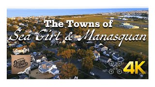 The Towns of Sea Girt & Manasquan | New Jersey | 4K Drone Footage