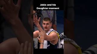 Wholesome moments between Nikola Jokic and his daughter after the game #nikolajokic  #shorts