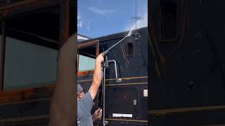 Let’s Clean the Peterbilt 352 Cabover!!! #semitruck #satisfying #cleaning #trending #viralvideo