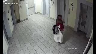 A beautiful prostitute runs away from her clients in a residential 21-storey building!!!