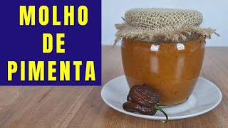 Como fazer  MOLHO de PIMENTA JOLOKIA/ Segunda mais forte do mundo