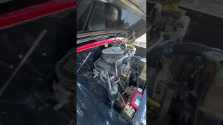 Funcionando o motor da C10 V8 1978