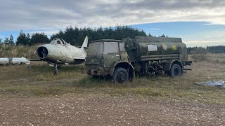 Abandoned military aircraft and anti aircraft tank what a mission it was too