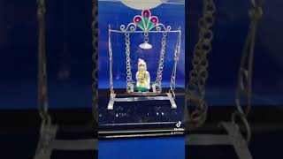 Silver Ladoo Gopal (Krishna bal roop)  with Jhula (925hub.com.au)