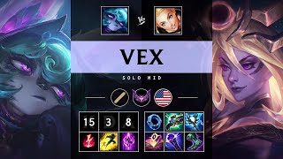 Vex Mid vs Lux: Triple Kill, Godlike - NA Master Patch 14.20