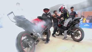 Suzuki RRz live motorcycle stunt show 7th Dhaka Motor Show 2023 Part01