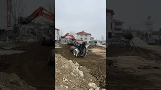 Hidromek Kepçe İle Temel Dolgusu