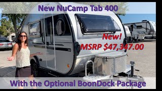 Tour the NEW NuCamp Tab 400 with the Boondock Option