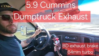 5.9 Common Rail Cummins Dumptruck exhaust