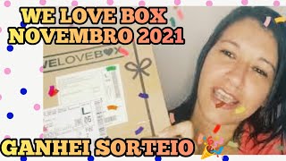 We Love Box - Novembro 2021 - 6 anos de Box - ganhei sorteio