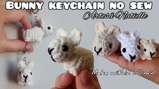 Bunny Rabbit Keychain Amigurumi No Sew