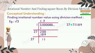 Irrational Numbers & Finding Square Roots By Division Methods-Worksheet:Level2-3||Class - 9||AP&TS||