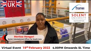 Study in UK | Virtual Event | Solent University