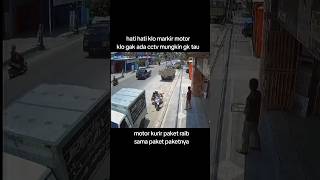 Lengah dikit motor raib❌ selalu hati hati dan waspada