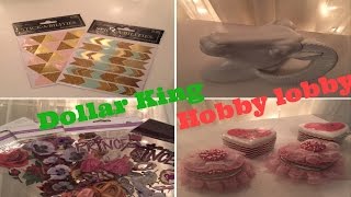 Dollar King/Hobby lobby haul 06/01/2016