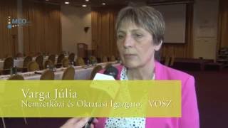 Varga Júlia riport - VOSZ / CCPIT 2016.05.26.