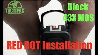 Glock 43X MOS Red Dot Sight Installation - Shield RMSc