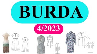 BURDA 4/2023 ❤️👍Full Line Drawings