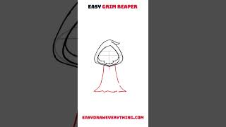 Easy Grim reaper drawing #easytodraw #halloween #halloween2024 #halloweendrawing