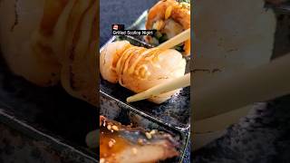 So yummy! Grilled Scallop Nigiri #japanesefood #shorts #sushi #satisfying