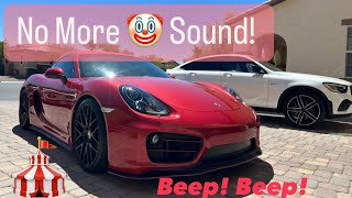 How to Disable the Clown Horn Sound When Arming your Porsche 981 Cayman