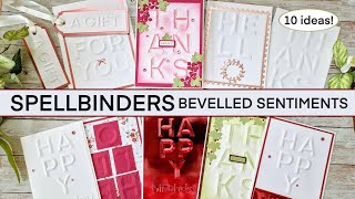 A2 BEVELLED SENTIMENTS - Spellbinders