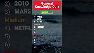 General Knowledge List Challenge #quiz #challenge