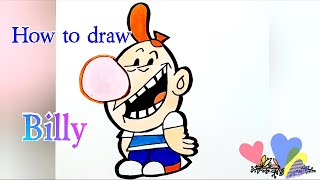 @EZDRAW | How to draw Billy From Mandy and Billy | Drawing for beginners step by step |