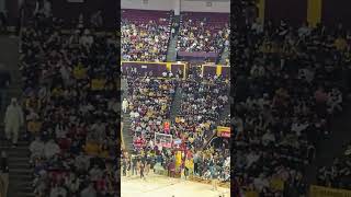 Pregame at the ASU-USC Men’s Basketball game #forksup #sundevils #sundevilnation