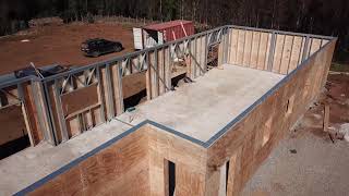 Sheating exterior walls