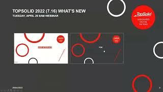 TopSolid Virtual What's New 2022 Webinar 1 - PDM and User Interface