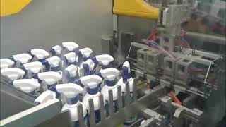 Trigger pump packaging machine