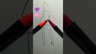 How to Paint a woman dress #painting #craft #drawing #art #satisfying #satisfyingvideo #trending