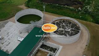 How does the new biological wastewater treatment system works at Balticovo