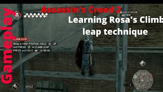 Assassin's Creed 2 gameplay | Learning Rosa's Climb leap technique | Dumb Derek