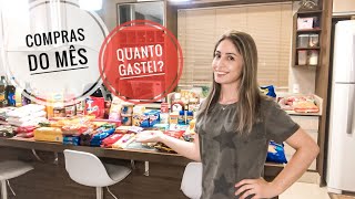 COMPRAS do MÊS! Quanto estamos gastando em 5 pessoas?