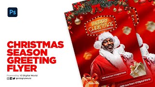 Season Greeting Flyer Tutorial | Christmas | New Year | Photoshop tutorial