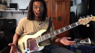 How To Play "Them Changes" By Thundercat On 5-string Bass Ft. Caleb Buchanan