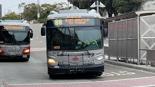 San Francisco MUNI 2017 New Flyer Xcelsior XDE60 6638 on route 88 BART Bus Shuttle