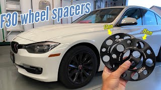 The best way to keep your stock wheels looking aggressive- BMW f30 12mm + 15mm wheel spacer install