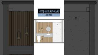 CORTE BANHEIRO NO AUTOCAD #autocadshorts #autocaddrawing #autocad