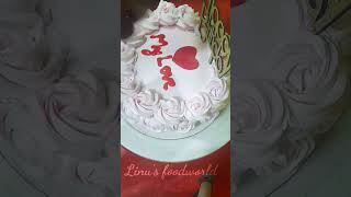 ഏറ്റവും ഏളുപ്പമുള്ള design #cake #trending #viral #1million #strawberry