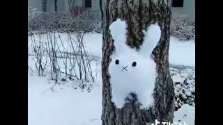 The cutest sketch on a tree