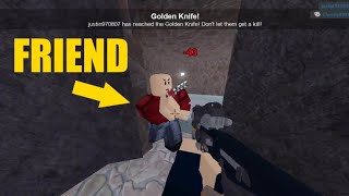 PLAYING WITH NOOB in Arsenal Roblox